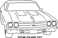 dxf art 1969 Chevelle