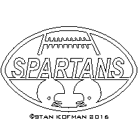 Spartans cnc art