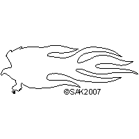dxf cnc flaming eagle