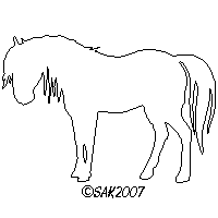 dxf cnc horse