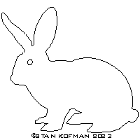 rabbit dxf cnc art