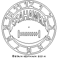 seahawks dxf cnc metal art