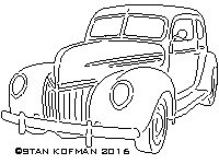 1938 Ford 2 Door cnc art