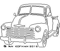 1950 Chevy pickup dxf