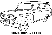 1965 GMC Suburban dxf cnc art