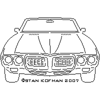 1969 Firebird dxf cnc art