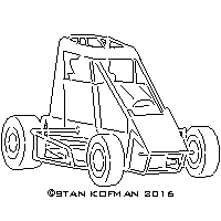 race car cnc dxf art