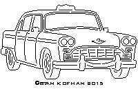 taxi cab dxf cnc art