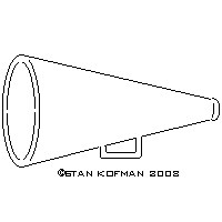 megaphone dxf cnc art