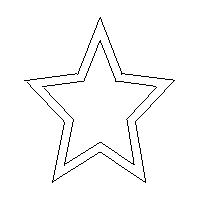dxf graphics star